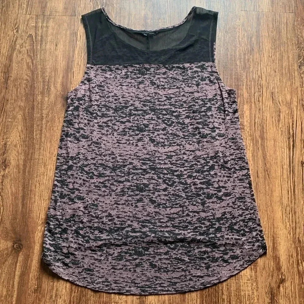 Rubbish Sleeveless Top Purple Animal Print Size Medium - Picture 2 of 8